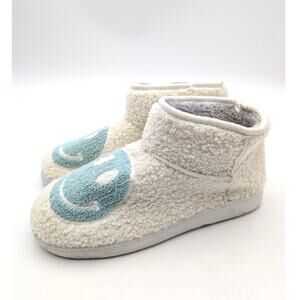 Mia Chill Smiley Faux Shearling Bootie Slipper Women's Saige Size US10M EU40.5